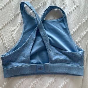 alo blue sports bra